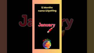 Months spelling months name and spelling  12 months name [upl. by Hedaza]