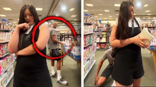 Woman Confronts ‘Creep’ Inside Barnes and Noble [upl. by Siroval484]