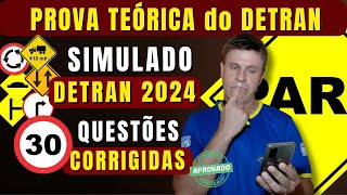 PERGUNTAS da PROVA do DETRAN 2024  EXAME TEÓRICO do DETRAN 2024  SIMULADO DETRAN QUESTÕES 2024 [upl. by Chrissie741]