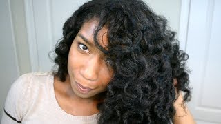 Soft Loose Ringlets on Natural Hair  Heatless Curls [upl. by Poppy]