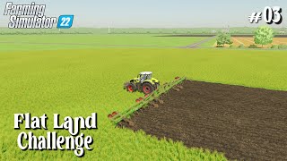 Strat From 0 Create A field  Flat Land ChallengeFarmLand  Farming SImulator 22 fs22timelapse [upl. by Sutit703]