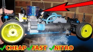 Cheap Nitro RC Car 1st Run [upl. by Assirolc]