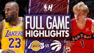 Los Angeles Lakers vs Toronto Raptors  Full Game Highlights  November 1 2024  202425 NBA Season [upl. by Gillette]