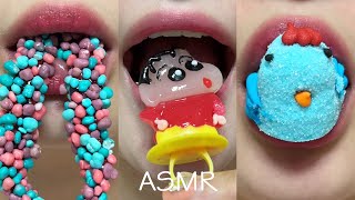 asmr MARSHMALLOW CHICK OCTOPUS CANDY JELLY eating sounds [upl. by Norrahs]