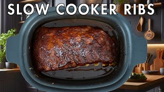 Easy Slow Cooker Pork Ribs Authentic Southern Flavors [upl. by Aleira]