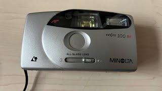 Minolta vectis 100BF all glass lens APS compact photo camera [upl. by Duffie]