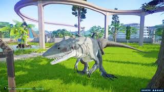 Giganotosaurus x T Rex Giant Dinosaur Evolution Battle Indominus Rex Spinosaurus King in Jurassic [upl. by Hajan]