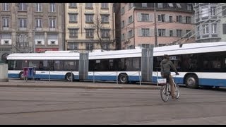 Trolleybus Doppelgelenkbus quotlighTram 3quot der Firma Hess  Autos Motorrad CTL4world [upl. by Remsen]