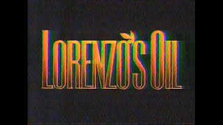 Lorenzos Oil quotnow playing in select areas starts Friday at a theater near youquot 1993 trailer [upl. by Htilil]