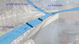 Arasement de seuils et récréation dun lit naturel sur la Bienne [upl. by Rebmaed]