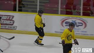 WOSHL Preseason  Alvinston Killer Bees vs Stratford Fighting Irish [upl. by Ellemac]