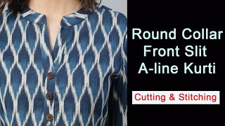 Round Collar Neck Cutting and Stitching  വളരെ എളുപ്പത്തിൽ തയ്ക്കാം  AdornHub [upl. by Roberson210]