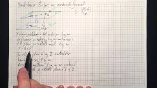 Matematikk R2 Avstand mellom to parallelle plan og vindskeive linjer og avstandsformel [upl. by Corette]