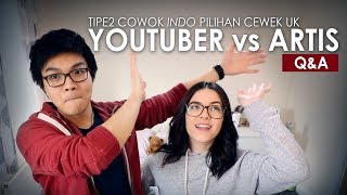 Tipe2 Cowok INDO yang Cewek UK suka  YouTuber vs Artis  QampA feat Chloe [upl. by Silma944]