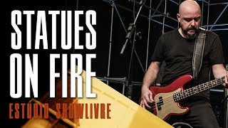 Músicas melódicas shows e os fãs  Statues on Fire no Estúdio Showlivre 2017 [upl. by Ahsinom]