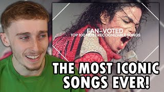 Reacting to The Top 100 Most Recognizable Songs of AllTime [upl. by Strain]