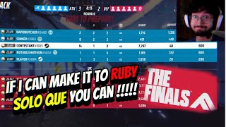 The Finals  If I can make it solo que to Ruby so can you thefinals terminalattack top500 [upl. by Lleuqar]