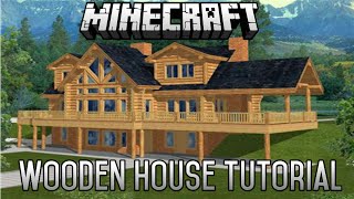 Minecraft Epic Wooden House Tutorial Part 8 181 February 2015 [upl. by Coleville867]