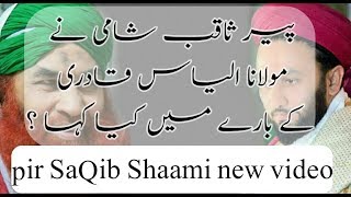 Pir SaQib Shaami new video talk by Molana Alyas Qadri [upl. by Acirej]