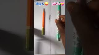 Boys vs Girls stationery 👸 🤴 💙💝shortsviral shortsvideo shorts ytshorts ytviral boysvsgirls [upl. by Elocel751]