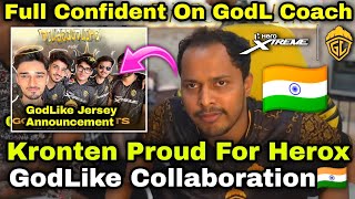 Kronten On GodLike Merch Live 😮amp Full Confident On GodL Coach🔥Proud For Hero Collab 🇮🇳 [upl. by Hanson]