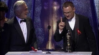 Janusz Kaminski winning the Oscar® for Cinematography for quotSchindlers Listquot [upl. by Nicodemus285]