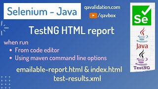 TestNG html report in detail  emailablereport or indexhtml  maven command line run [upl. by Lav]