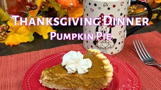 Pumpkin Pie Thanksgiving Dinner glutenfree [upl. by Yllor]