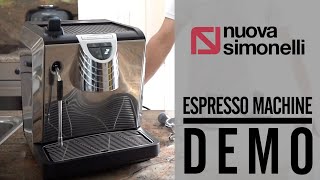 Espresso Resto Demo  Nuova Simonelli Oscar II upgraded [upl. by Ayota]