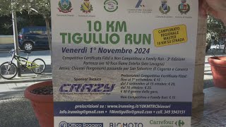 Venerdì 1 novembre scatta la 10 km Tigullio Run da Lavagna a Chiavari lungo le rive dellEntella [upl. by Dorcas]