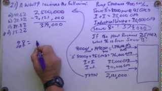 Wastewater Collection Math Problem 21 SewerGeekwmv [upl. by Tyika65]