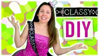 DIY How to Make a Beauty Queen Sash for Pageants  Prom [upl. by Laval]