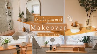 Badezimmer Makeover  Bathroom Makeover on a Budget [upl. by Audrie961]