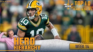 Herd Hierarchy Packers Texans jump in Chiefs drop in Colins Top 10 of Week 14  NFL  THE HERD [upl. by Emmanuel]