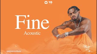 Diamond Platnumz  Fine Acoustic Lyric Video [upl. by Lhok990]