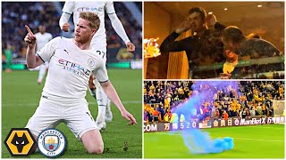 KEVIN DE BRUYNE Scores FOUR As Manchester City DEMOLISH Wolves At Molineux [upl. by Metsky]