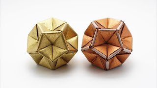 ORIGAMI EXCAVATED DODECAHEDRON Jo Nakashima [upl. by Kacey]