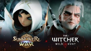 Summoners War x The Witcher 3 Wild Hunt Cinematic Full Trailer [upl. by Atelahs]