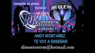 Andy Montañez Te Voy A Enseñar karaoke [upl. by Goetz]