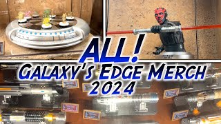 All Star Wars Galaxys Edge Merchandise 2024 [upl. by Atiuqes]