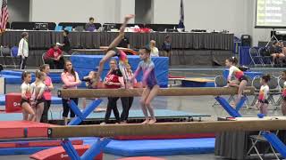 1st Place USAG Level 5 Beam Routine  Bella Lim  2018 Excalibur Cup [upl. by Ecirtnahc]