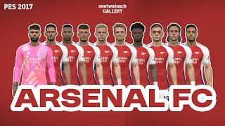 PES 2017 ARSENAL FACEPACK [upl. by Eiveneg]