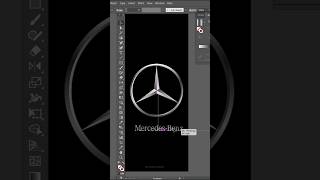 Mercedes logo design in illustrator logodesign graphicdesign viralreels youtubeshorts trend [upl. by Nicolas311]