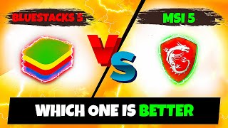 MSI 5 VS BlueStacks 5  Which one you should use for MORE Headshots [upl. by Purington]