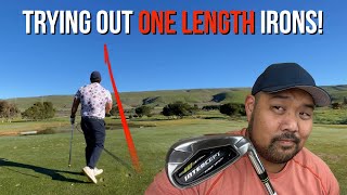 Trying Orlimar Intercept One Length Irons Coyote Creek Valley Course  18 Hole by Hole Course Vlog [upl. by Stronski24]