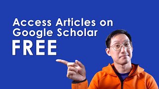 How to Access Paid Research Papers Free of Cost  Google Scholar Library Links [upl. by Maurise399]