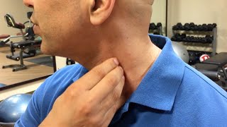 How to treat scalene muscle trigger points  trigger points  how to self treat trigger point pains [upl. by Parcel]