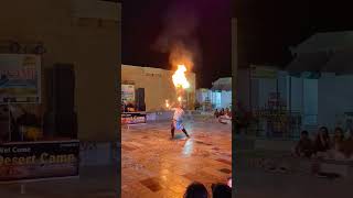 firebreather jaisalmerdesertcamp fire [upl. by Nidorf]