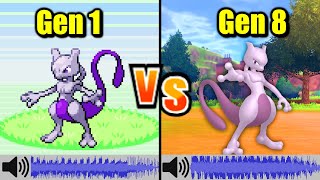 Pokémon Cry Comparison  Red amp Blue VS Sword amp Shield Gen 1 VS Gen 8 [upl. by Memory367]