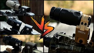 Magnifier Battle  Aimpoint 3xmag1 vs EOTech G33G43G45 [upl. by Javler149]